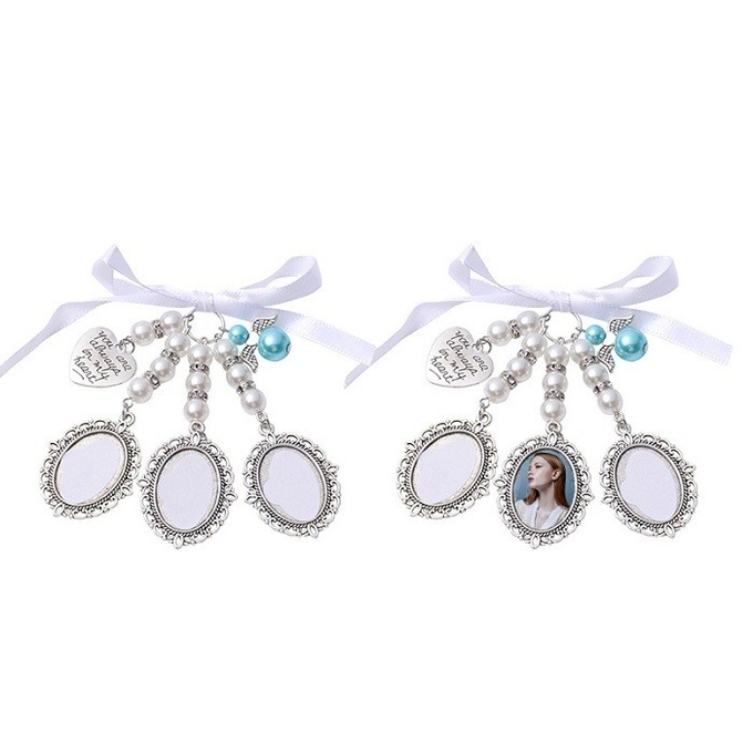 Blank Metal Lace Brooch Pendant for Sublimation Printing Graduation Season Pin Badge Gift