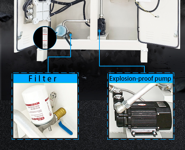 Explosion Proof Skid Mounted Refueling Device Mobile Fuel Station Customization
