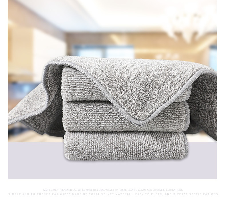 Rectangle Japanese-style Bamboo Charcoal Fiber Dishwashing Cloth Kitchen Oil Removal
