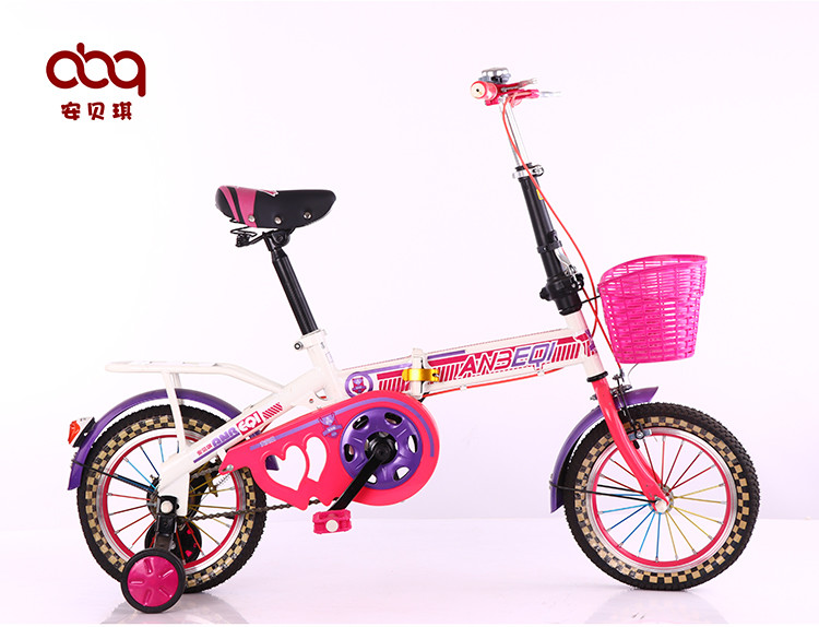 16 Inch Mini Children Folding Road Bike Lightweight Single Speed