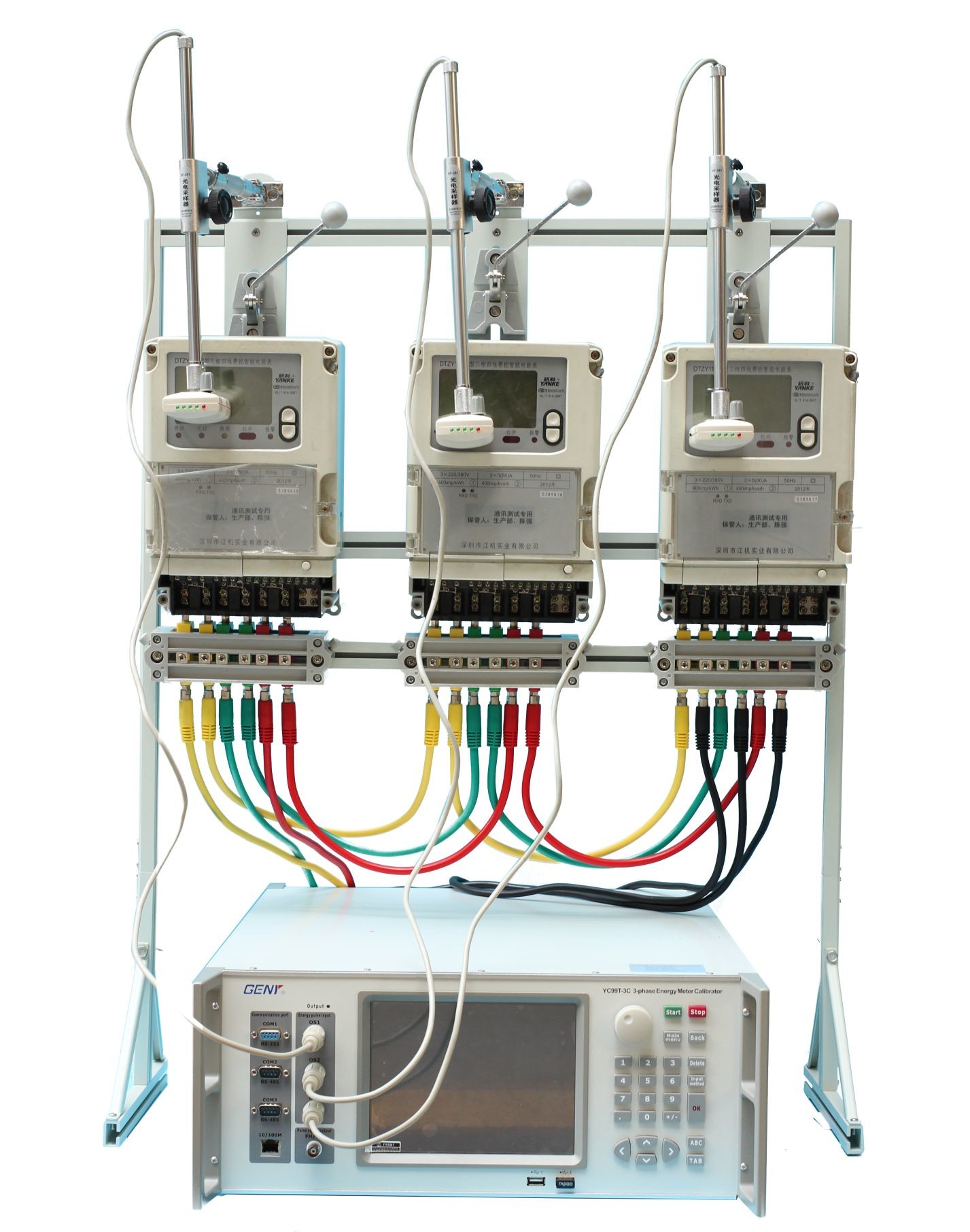 Portable Meter Test System For Three Phase Energy Meters With Automatic Calibration