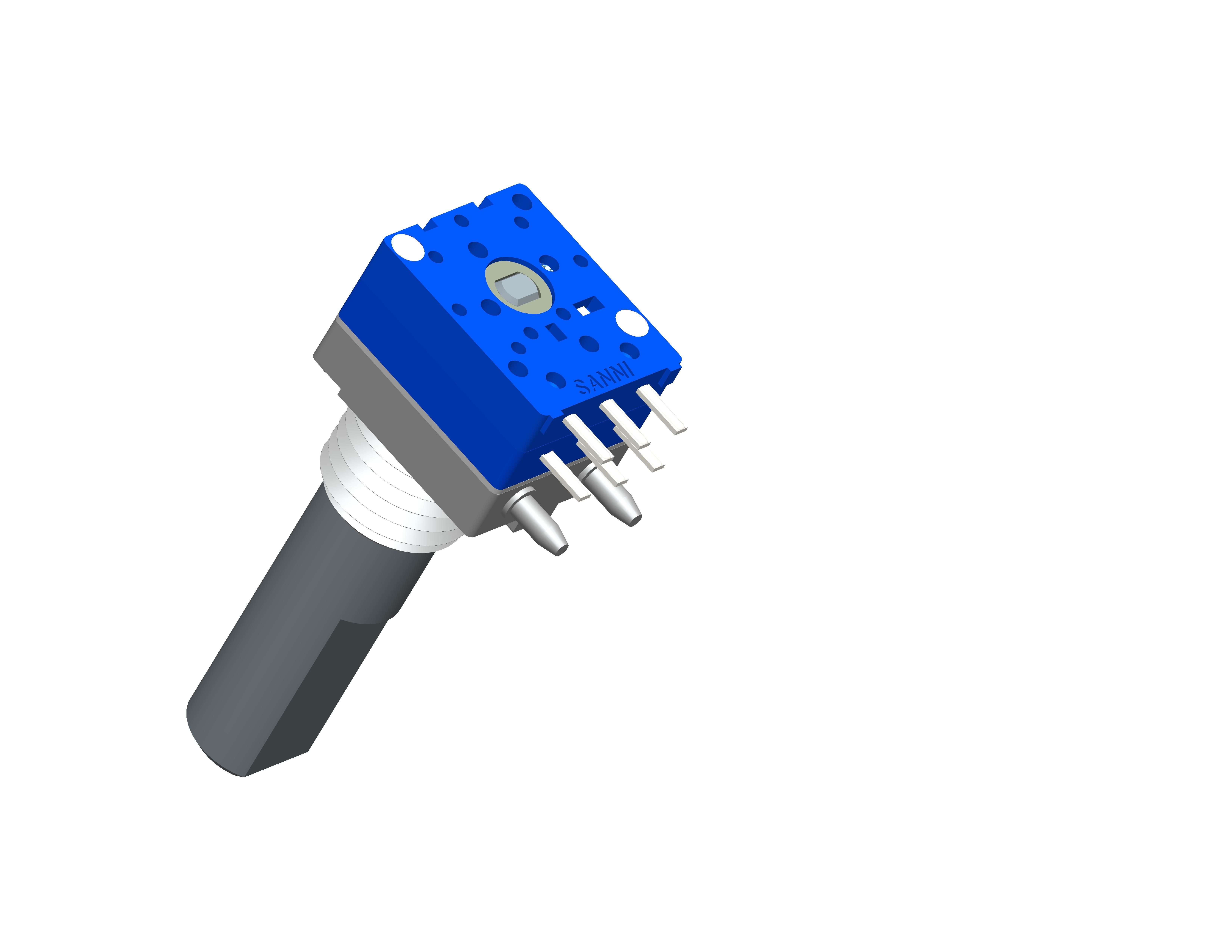 Pulse Absolute Rotary Shaft Encoder 16 Dedent Metal Shaft Sealed With 20000 Cycles