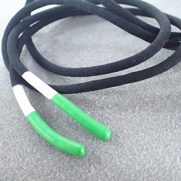 Silicone Tips 140cm Braided Elastic Cord For Shoes