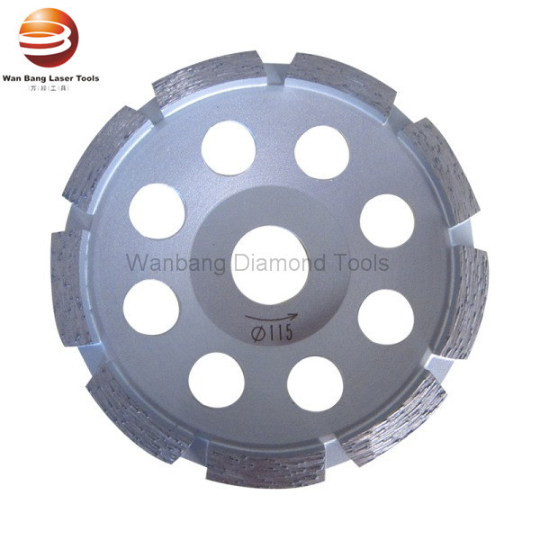 115mm Round Shaped Single Row Diamond Grinding Cup Wheels