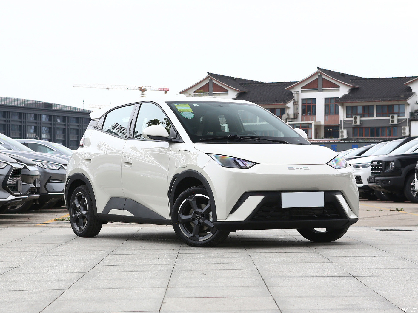 Free Version BYD Full Electric Car Warm Sun White 55KW Pure Electric Car