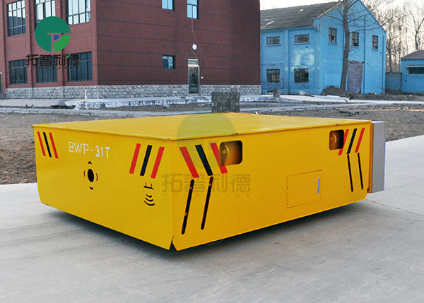 Industrial Battery Powered Steerable Transfer Car Up To 500 Ton On Concrete Ground