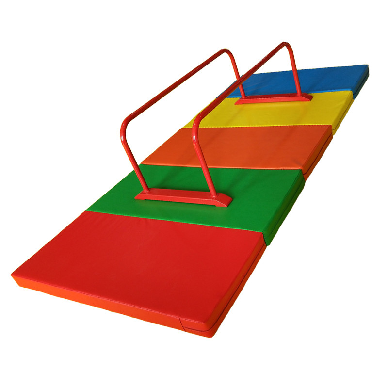 Adjustable Home Childrens Gymnastics Equipment Red Parallel Bars Security Antirust