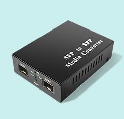 SFP To RJ45 Fiber Optic Media Converter Single Mode Simplex Duplex 10M 100M