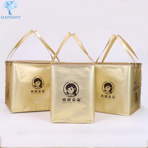 Quality Portable OEM ODM Insulated Food Delivery Bags 2MM Foam Foil Thermal Tote Bag for sale