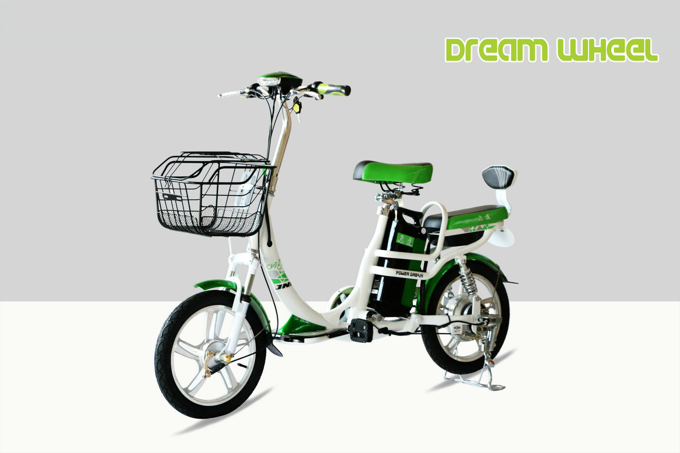 12Ah Lithium 16"Electric Bike Pedal Assist Steel Drum Brake With Lock 36Kgs