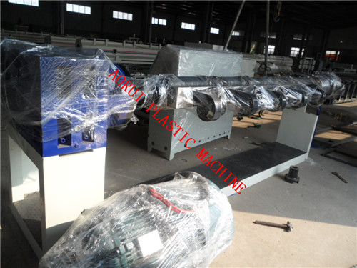 PVC Fiber Reinforced Horse Plastic Pipe Extrusion Line with Double screw extruder