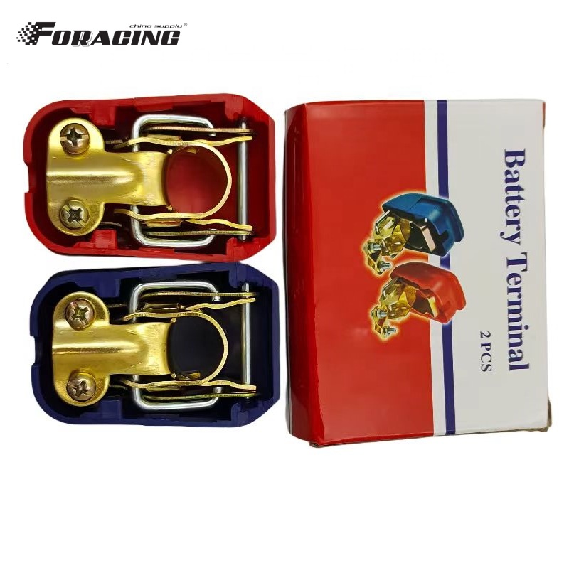 Universal Battery Terminals Plastic Protect Cover for Car Cable Terminal Clamps Connectors in Blue and Red Material