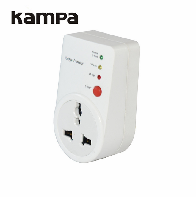 Voltage protector Universal type socket 120V/230V 50HZ 10A 20A with C-start button