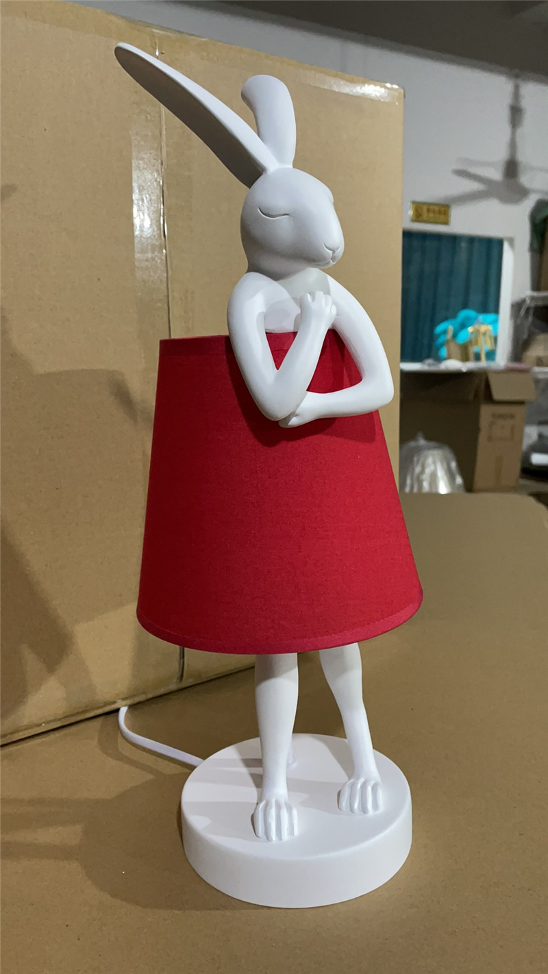 Modern Resin Table Lamp Nordic Creative Designer Rogue Rabbit Light（WH-MTB-267)
