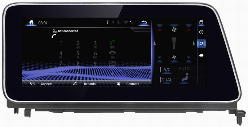 Ouchuangbo car radio stereo gps navi for Lexus RX270 350 450 support android 9.0 system
