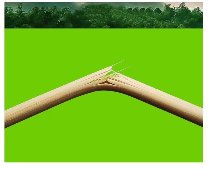 Chopsticks With Logo Plastic Packing Round Bamboo Chopsticks
