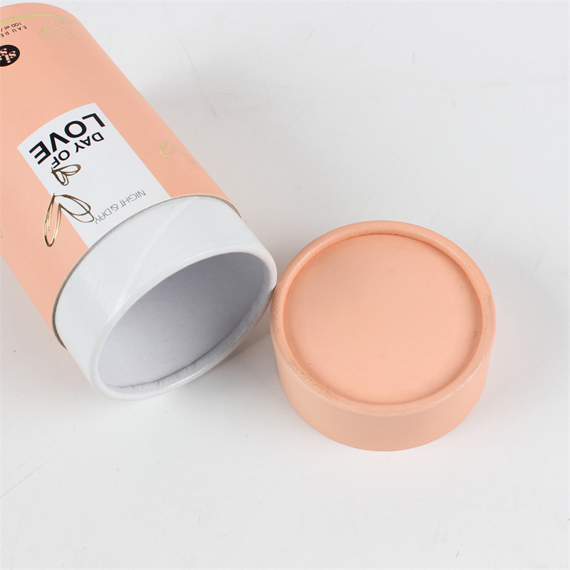 6x10cm Essential Oil Cylinder Paper Tube Packaging Box Biodegradable