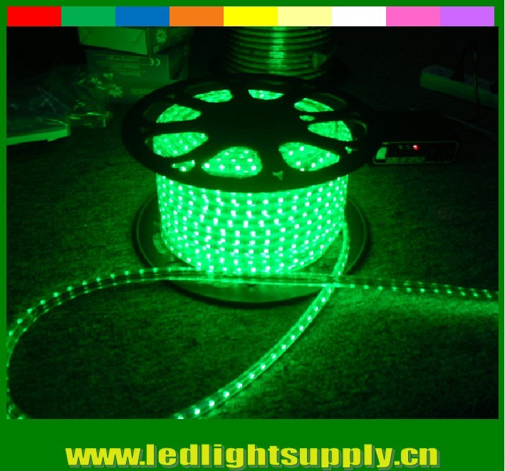 High lumen SMD5050 220V waterproof IP65 led neon flexible strip green