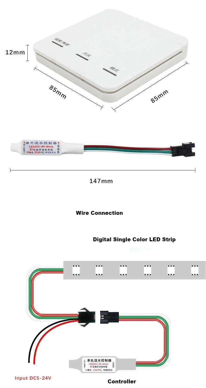 Wireless Led Strip Controller For SPI Running Led Strips 27A 12V