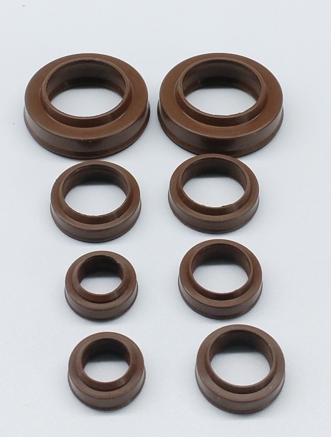 Brown FKM VITON Material Pneumatic Cylinder Rod Wiper Seal SAKAGAMI PDU-016