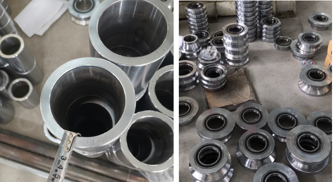 Rollers of the double layer machine