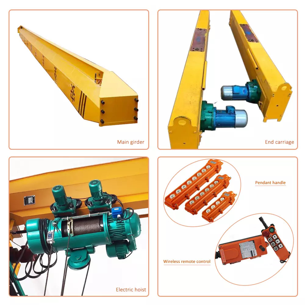Iron Steel Plant 15T Single Girder Overhead Crane Lifting Equipment