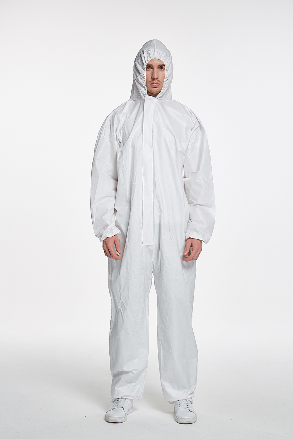 Type 5-6 Disposable Micro-porous film coverall breathable material and resist light chemical and acids material coverall