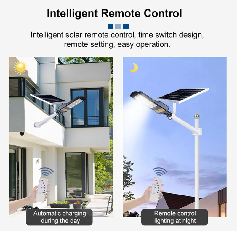 All Wattage Street Light LED IP66 Integrated Solar Panel Energy System