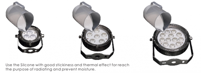 24VDC IP68 3*2W LED Underwater Spotlight Molding Shaped SUS 316 stainless Steel Housing With tripod