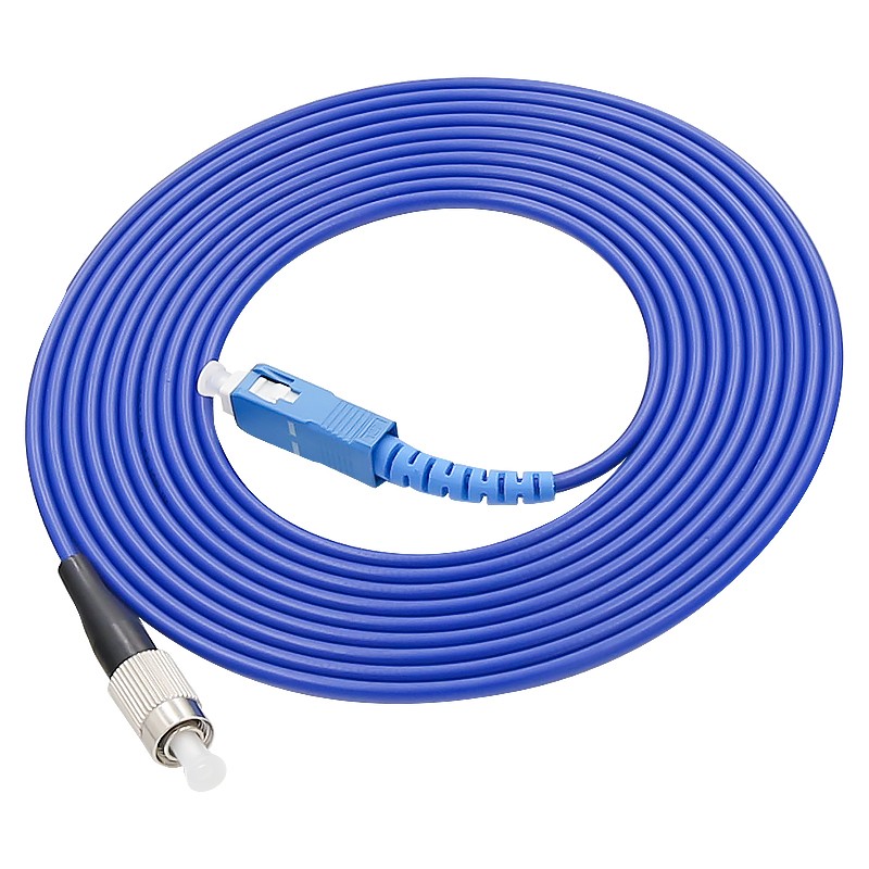 LC SC FC ST APC UPC Fiber Optic Patch Cord Single Mode Ceramic Ferrule Matetial