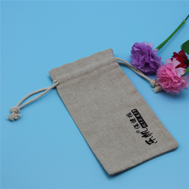 Jute / Linen Gift Package Natural color Custom Printed Jute Bags