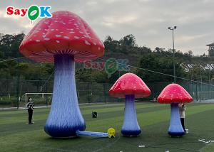Buy cheap Giant Inflatable Mushroom Model Plant For Wonderland Blow Up Mushroom With Flower product