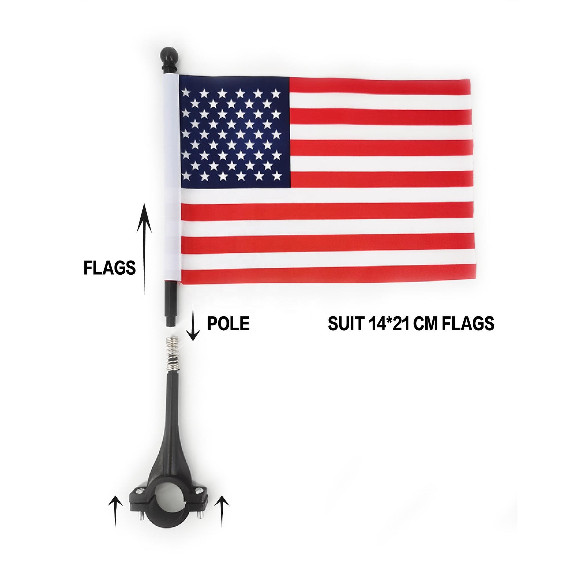 Custom Digital Printing Sublimation Car Flag Raiders Car Flags With Pole