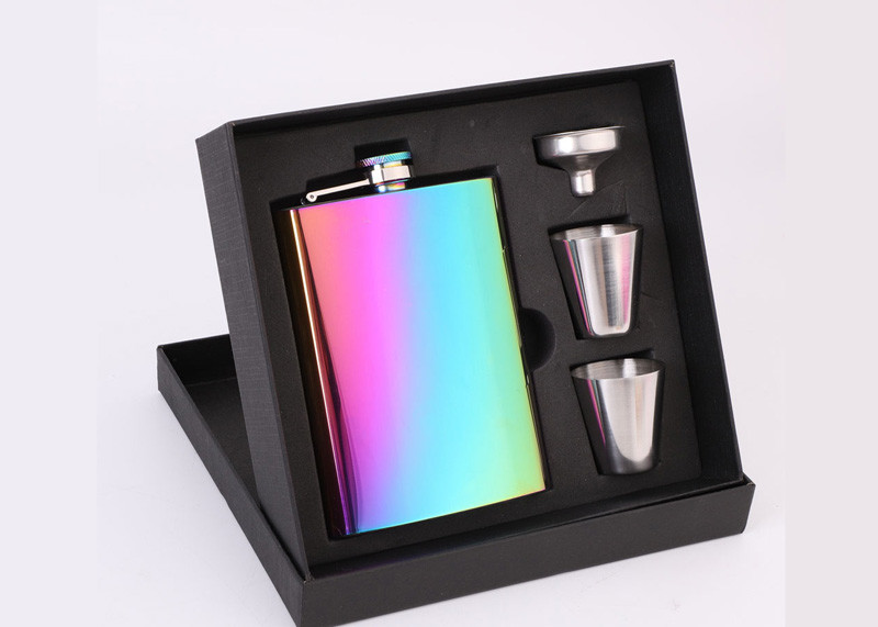 Spot Plating Kitchen Household Items Colorful Personalized Hip Flask For Her