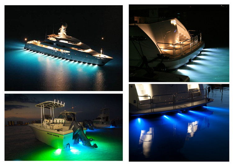 Bronze 450w Ocean Led Underwater Lights IP68 Underwater Transom Lights