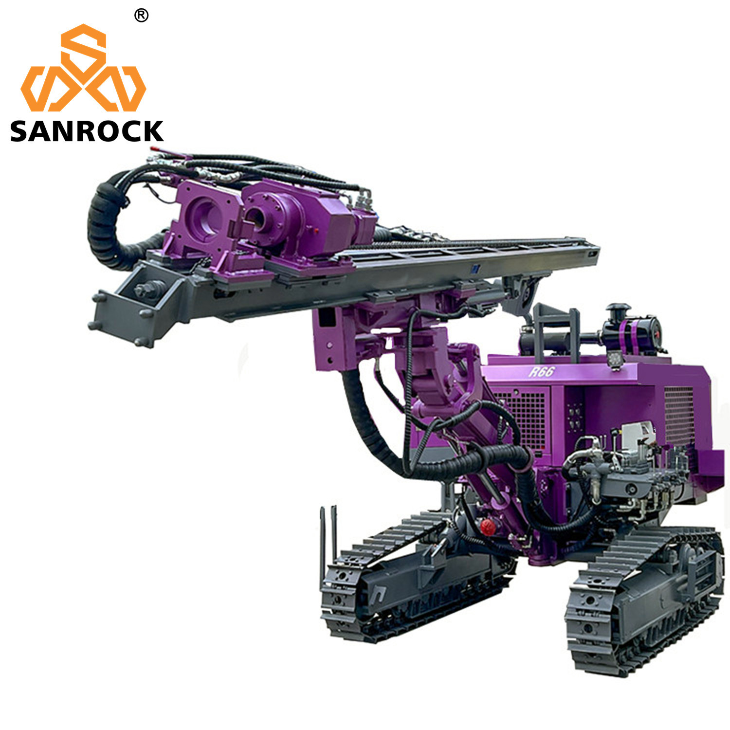 Depth 50m Hydraulic DTH Drilling Machine Rotary Borehole Drilling Rig Mining Machinery