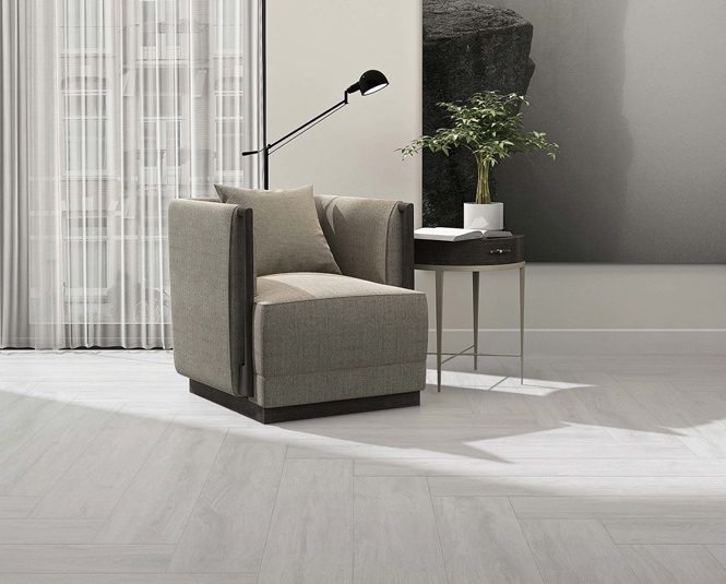 Gray And Beige 200x1000mm Wooden Porcelain Strips For Bathroom And Project Antibacterial Indoor Floor Strip