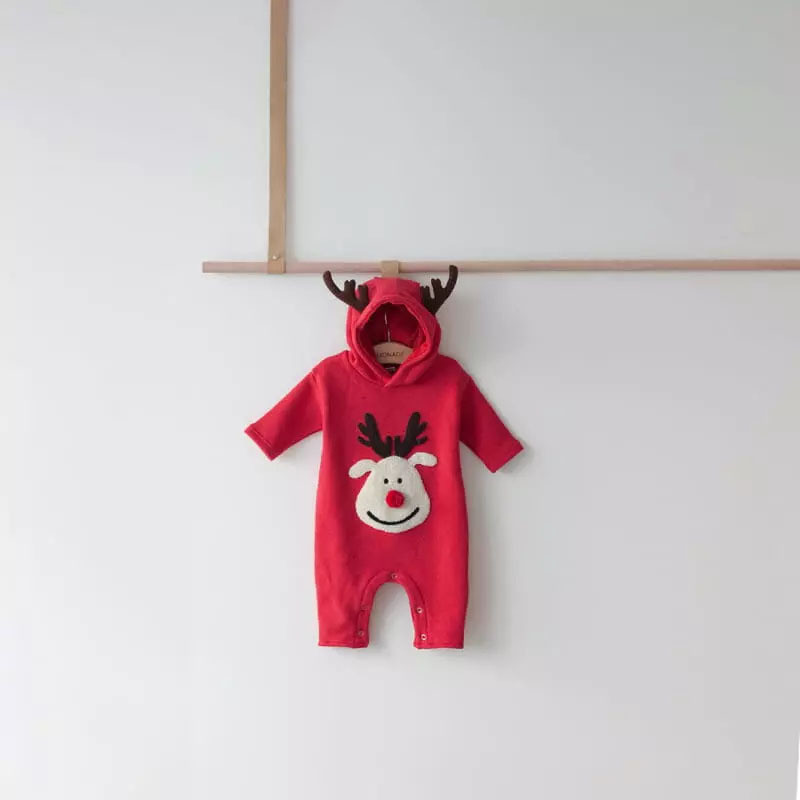 Baby Girls boys Christmas romper infant long sleeve deer jumpsuit for christmas baby hooded deer rompers