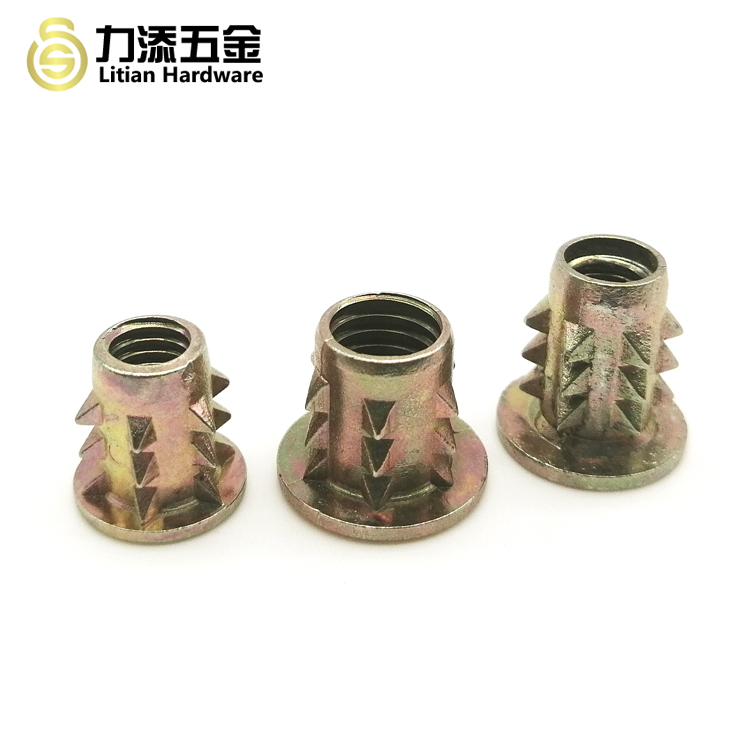 Self Tapping Screw Nuts , M12 Nut Inside Wood SGS Approved