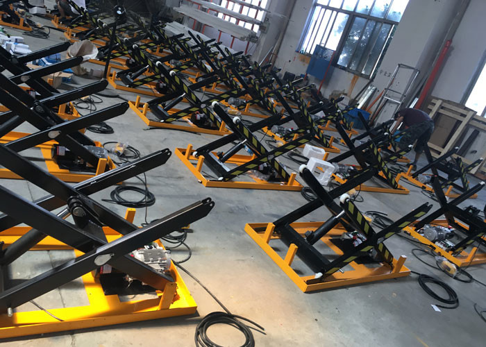 36x36 Turntable Top Electric Stationary Lift Table 1000kg 4 000lb Capacity For Warehouse
