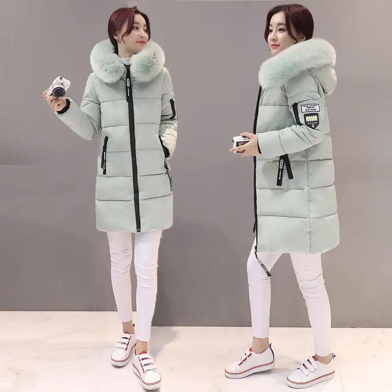 Women Winter Cotton Coat Fur Collar Jackets Fashion Blazer Winter Padded Parka Clothes Bomber Jacket for Women