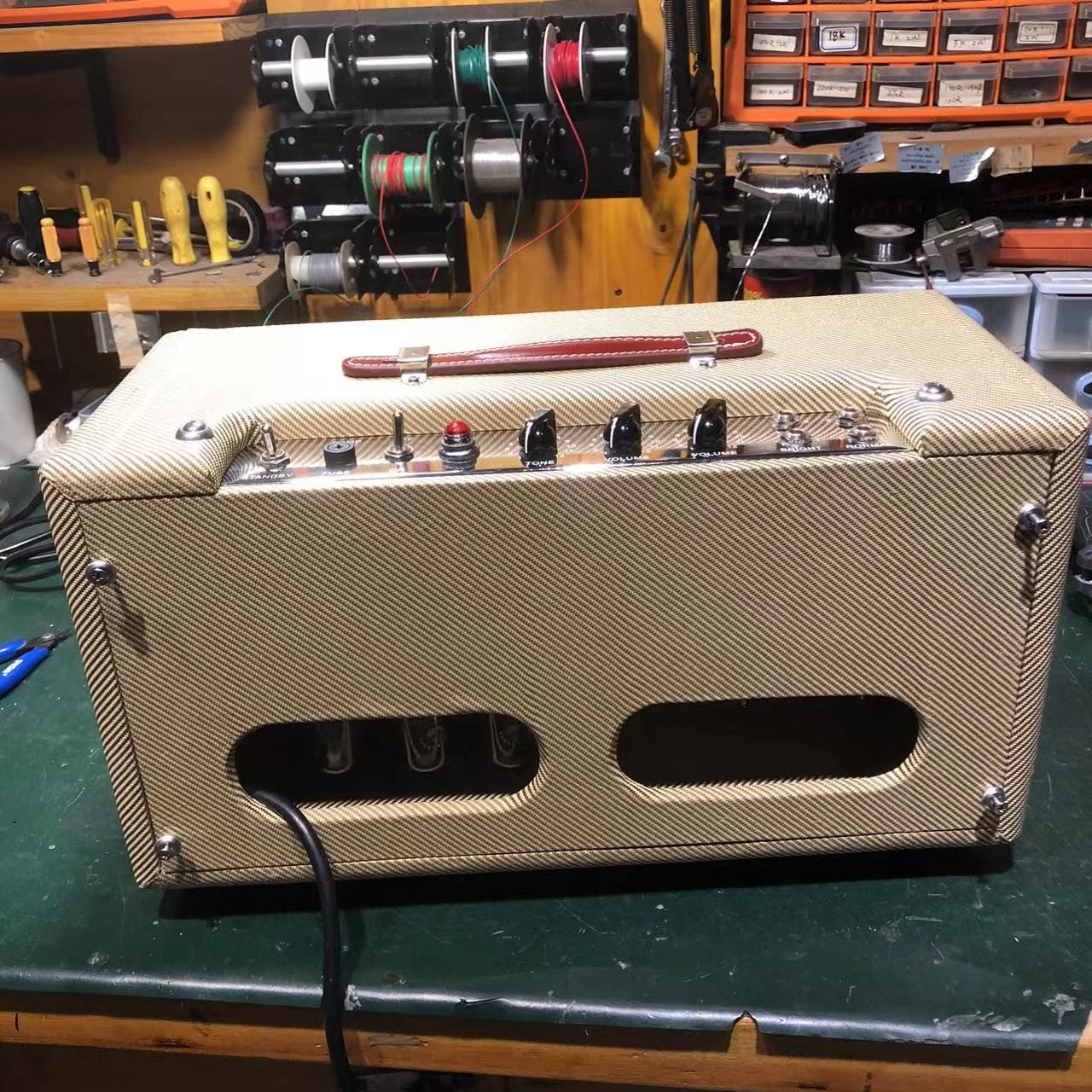 2025 Tweedle Dee Deluxe 5E3 Classic Dumble Style Mods Tweed Head, Pure Handed with Eyelet Board, 6V6GT*2, 12AX7*2, 5Y3GT*1, Grand Amplifier, Accept