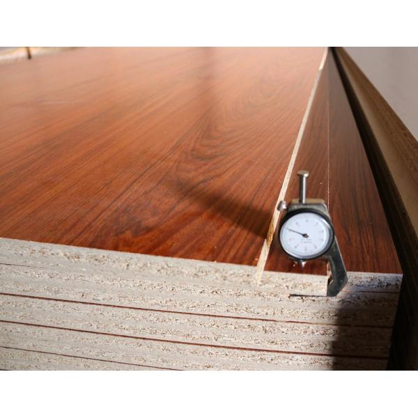 Poplar Core Melamine Coated Particle Board / WBP Glue Laminated Particle Panels