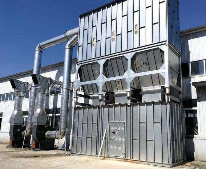 Woodworking Air Filtration System with Automatic Clean Dust Filters 3500*2080*4600 mm