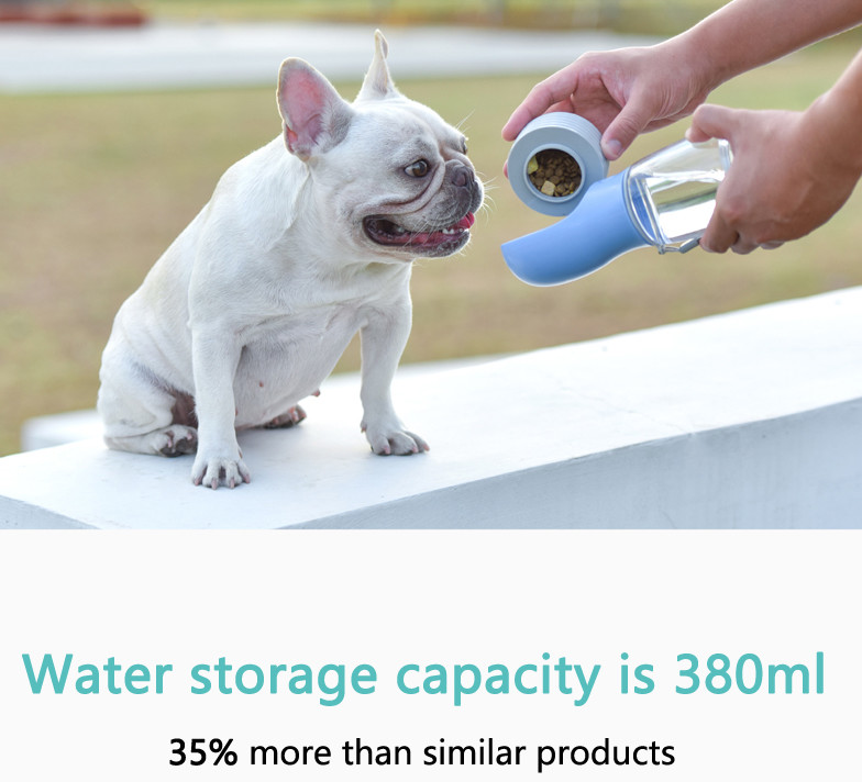 Dog Travel Water Bottle 2 In 1 Pet Feeders Detachable O Shaped