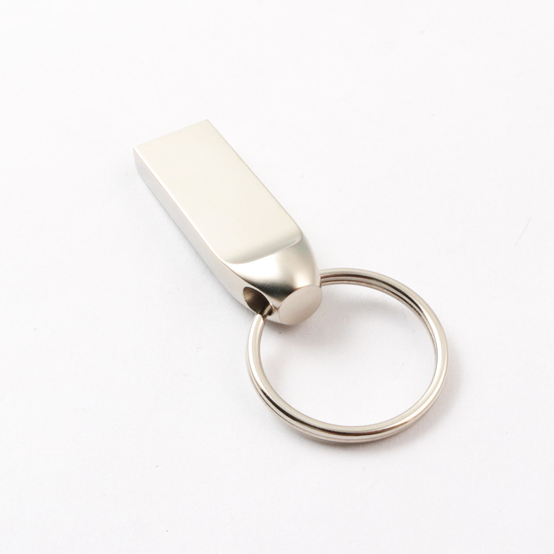 Silver Matt Body Metal USB Pen Drive 2.0 64GB 128GB 20MB/S Custom Laser Logo