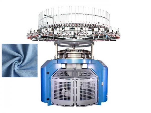 Professional Three Thread Circular Fleece Knitting Machine With 4 Tracks
