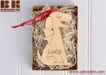 Dog Wooden Christmas Ornament: Personalized Name, Pet, Puppy, Kids
