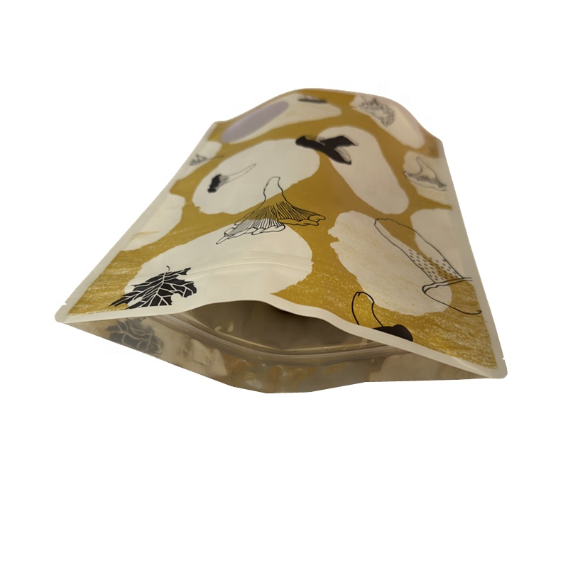 Heat Seal Plastic Laminated Poly Bag Triangle Shape Custom Printing For Candy