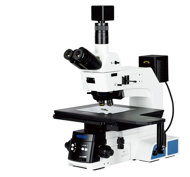 OPTO EDU A13.0915 Trinocular Metallurgical Microscope Semi-APO Motorized Nosepiece